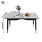 Traditional Luxury Dining Table Sintered Stone Table with 4 Black Legs for Dining Room Clearhalo ' dining_table' 'Dining Tables & Seating' 'Dining Tables' 'furn' 'furn_dining_table' 'Furniture' 'furniture_dining_table' 'Kitchen & Dining Furniture' 'kitchen&dining_furn' 'kitchen' 'kitchen_dining_table' 3979893