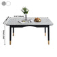 Traditional Luxury Dining Table Sintered Stone Table with 4 Black Legs for Dining Room Clearhalo ' dining_table' 'Dining Tables & Seating' 'Dining Tables' 'furn' 'furn_dining_table' 'Furniture' 'furniture_dining_table' 'Kitchen & Dining Furniture' 'kitchen&dining_furn' 'kitchen' 'kitchen_dining_table' 3979894