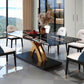 Traditional Luxury Dining Table Sintered Stone Table with Pedestal Base for Dining Room Clearhalo ' dining_table' 'Dining Tables & Seating' 'Dining Tables' 'furn' 'furn_dining_table' 'Furniture' 'furniture_dining_table' 'Kitchen & Dining Furniture' 'kitchen&dining_furn' 'kitchen' 'kitchen_dining_table' 3979900