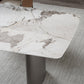 Metal Traditional Luxury Rectangle Indoor Table Sintered Stone Table for Dining Room and Kitchen Clearhalo ' dining_table' 'Dining Tables & Seating' 'Dining Tables' 'furn' 'furn_dining_table' 'Furniture' 'furniture_dining_table' 'Kitchen & Dining Furniture' 'kitchen&dining_furn' 'kitchen' 'kitchen_dining_table' 3979976
