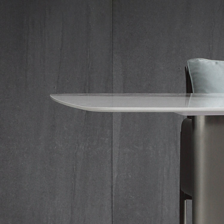Metal Traditional Luxury Rectangle Indoor Table Sintered Stone Table for Dining Room and Kitchen Clearhalo ' dining_table' 'Dining Tables & Seating' 'Dining Tables' 'furn' 'furn_dining_table' 'Furniture' 'furniture_dining_table' 'Kitchen & Dining Furniture' 'kitchen&dining_furn' 'kitchen' 'kitchen_dining_table' 3979980