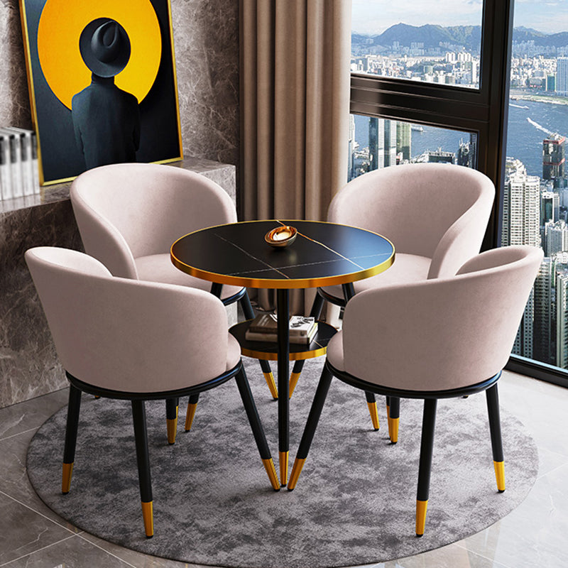 Round Dining Site Table Traditional Luxury Home Furniture with Tripod Base Clearhalo ' dining_table' 'Dining Tables & Seating' 'Dining Tables' 'furn' 'furn_dining_table' 'Furniture' 'furniture_dining_table' 'Kitchen & Dining Furniture' 'kitchen&dining_furn' 'kitchen' 'kitchen_dining_table' 3979990