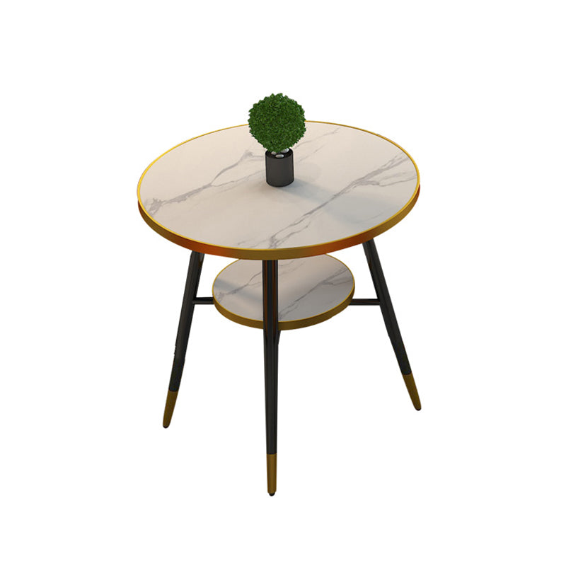 Round Dining Site Table Traditional Luxury Home Furniture with Tripod Base Ivory Without Chairs Clearhalo ' dining_table' 'Dining Tables & Seating' 'Dining Tables' 'furn' 'furn_dining_table' 'Furniture' 'furniture_dining_table' 'Kitchen & Dining Furniture' 'kitchen&dining_furn' 'kitchen' 'kitchen_dining_table' 3979991