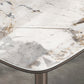 Luxury Style Home Sintered Stone Dining Table 4 Legs Base Rectangle Table Clearhalo ' dining_table' 'Dining Tables & Seating' 'Dining Tables' 'furn' 'furn_dining_table' 'Furniture' 'furniture_dining_table' 'Kitchen & Dining Furniture' 'kitchen&dining_furn' 'kitchen' 'kitchen_dining_table' 3980024