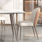 Luxury Style Home Sintered Stone Dining Table 4 Legs Base Rectangle Table Clearhalo ' dining_table' 'Dining Tables & Seating' 'Dining Tables' 'furn' 'furn_dining_table' 'Furniture' 'furniture_dining_table' 'Kitchen & Dining Furniture' 'kitchen&dining_furn' 'kitchen' 'kitchen_dining_table' 3980027