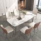 Luxury Style Home Sintered Stone Dining Table 4 Legs Base Rectangle Table Clearhalo ' dining_table' 'Dining Tables & Seating' 'Dining Tables' 'furn' 'furn_dining_table' 'Furniture' 'furniture_dining_table' 'Kitchen & Dining Furniture' 'kitchen&dining_furn' 'kitchen' 'kitchen_dining_table' 3980028