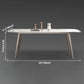 Luxury Style Home Sintered Stone Dining Table 4 Legs Base Rectangle Table Clearhalo ' dining_table' 'Dining Tables & Seating' 'Dining Tables' 'furn' 'furn_dining_table' 'Furniture' 'furniture_dining_table' 'Kitchen & Dining Furniture' 'kitchen&dining_furn' 'kitchen' 'kitchen_dining_table' 3980031