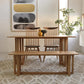 Glam Rectangle Shape Solid Wood Dining Table Khaki Standard Dining Table for Kitchen Clearhalo ' dining_table' 'Dining Tables & Seating' 'Dining Tables' 'furn' 'furn_dining_table' 'Furniture' 'furniture_dining_table' 'Kitchen & Dining Furniture' 'kitchen&dining_furn' 'kitchen' 'kitchen_dining_table' 3980036