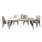 Sintered Stone Dining Table Luxury Style 4 Legs Base Table for Dining Room Clearhalo ' dining_table' 'Dining Tables & Seating' 'Dining Tables' 'furn' 'furn_dining_table' 'Furniture' 'furniture_dining_table' 'Kitchen & Dining Furniture' 'kitchen&dining_furn' 'kitchen' 'kitchen_dining_table' 3980064