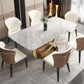Traditional Luxury Stainless Steel Table Rectangle Dining Table for Home Clearhalo ' dining_table' 'Dining Tables & Seating' 'Dining Tables' 'furn' 'furn_dining_table' 'Furniture' 'furniture_dining_table' 'Kitchen & Dining Furniture' 'kitchen&dining_furn' 'kitchen' 'kitchen_dining_table' 3980072