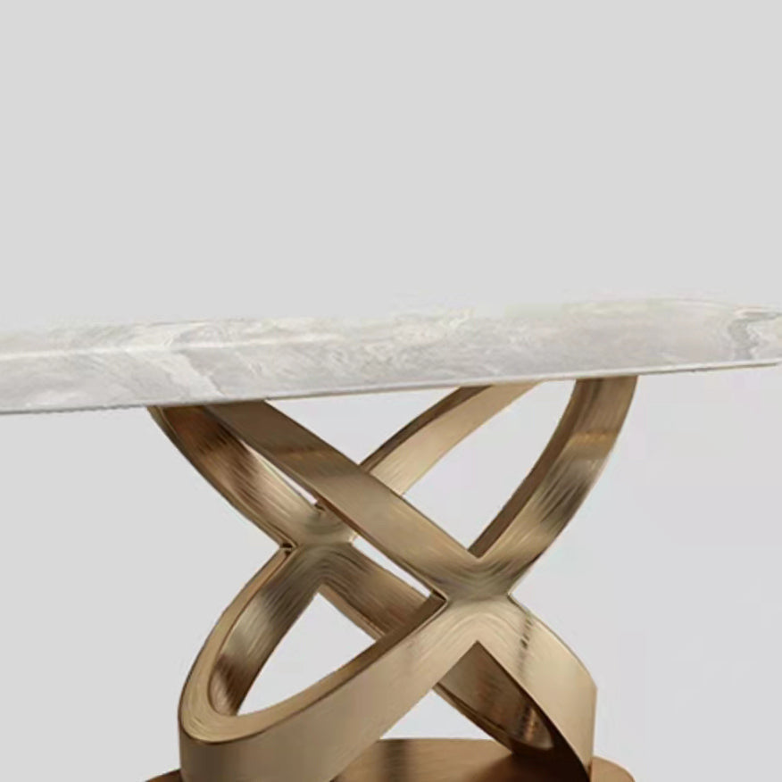 Traditional Luxury Stainless Steel Table Rectangle Dining Table for Home Clearhalo ' dining_table' 'Dining Tables & Seating' 'Dining Tables' 'furn' 'furn_dining_table' 'Furniture' 'furniture_dining_table' 'Kitchen & Dining Furniture' 'kitchen&dining_furn' 'kitchen' 'kitchen_dining_table' 3980077