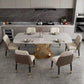 Traditional Luxury Stainless Steel Table Rectangle Dining Table for Home Clearhalo ' dining_table' 'Dining Tables & Seating' 'Dining Tables' 'furn' 'furn_dining_table' 'Furniture' 'furniture_dining_table' 'Kitchen & Dining Furniture' 'kitchen&dining_furn' 'kitchen' 'kitchen_dining_table' 3980083