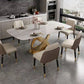 Traditional Luxury Stainless Steel Table Rectangle Dining Table for Home Clearhalo ' dining_table' 'Dining Tables & Seating' 'Dining Tables' 'furn' 'furn_dining_table' 'Furniture' 'furniture_dining_table' 'Kitchen & Dining Furniture' 'kitchen&dining_furn' 'kitchen' 'kitchen_dining_table' 3980084