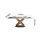 Traditional Luxury Stainless Steel Table Rectangle Dining Table for Home Clearhalo ' dining_table' 'Dining Tables & Seating' 'Dining Tables' 'furn' 'furn_dining_table' 'Furniture' 'furniture_dining_table' 'Kitchen & Dining Furniture' 'kitchen&dining_furn' 'kitchen' 'kitchen_dining_table' 3980088