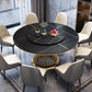 Metal Traditional Luxury Round Dining Table Sintered Stone Table for Kitchen and Dining Room Black Without Chairs Clearhalo ' dining_table' 'Dining Tables & Seating' 'Dining Tables' 'furn' 'furn_dining_table' 'Furniture' 'furniture_dining_table' 'Kitchen & Dining Furniture' 'kitchen&dining_furn' 'kitchen' 'kitchen_dining_table' 3980105
