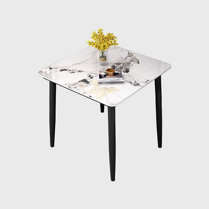 Industrial Square Shape Standard Dining Table Sintered Stone Top Dining Table for Kitchen Gray Without Chairs Clearhalo ' dining_table' 'Dining Tables & Seating' 'Dining Tables' 'furn' 'furn_dining_table' 'Furniture' 'furniture_dining_table' 'Kitchen & Dining Furniture' 'kitchen&dining_furn' 'kitchen' 'kitchen_dining_table' 3980121