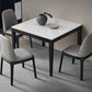 Industrial Standard Sintered Stone Dining Table White Square Shape Dining Table for Kitchen Clearhalo ' dining_table' 'Dining Tables & Seating' 'Dining Tables' 'furn' 'furn_dining_table' 'Furniture' 'furniture_dining_table' 'Kitchen & Dining Furniture' 'kitchen&dining_furn' 'kitchen' 'kitchen_dining_table' 3980147