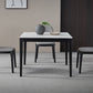 Industrial Standard Sintered Stone Dining Table White Square Shape Dining Table for Kitchen Clearhalo ' dining_table' 'Dining Tables & Seating' 'Dining Tables' 'furn' 'furn_dining_table' 'Furniture' 'furniture_dining_table' 'Kitchen & Dining Furniture' 'kitchen&dining_furn' 'kitchen' 'kitchen_dining_table' 3980148
