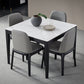 Industrial Standard Sintered Stone Dining Table White Square Shape Dining Table for Kitchen Clearhalo ' dining_table' 'Dining Tables & Seating' 'Dining Tables' 'furn' 'furn_dining_table' 'Furniture' 'furniture_dining_table' 'Kitchen & Dining Furniture' 'kitchen&dining_furn' 'kitchen' 'kitchen_dining_table' 3980149