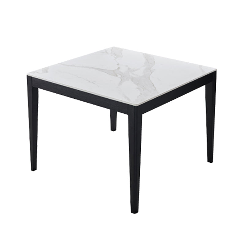 Industrial Standard Sintered Stone Dining Table White Square Shape Dining Table for Kitchen Without Chairs Clearhalo ' dining_table' 'Dining Tables & Seating' 'Dining Tables' 'furn' 'furn_dining_table' 'Furniture' 'furniture_dining_table' 'Kitchen & Dining Furniture' 'kitchen&dining_furn' 'kitchen' 'kitchen_dining_table' 3980150