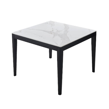 Industrial Standard Sintered Stone Dining Table White Square Shape Dining Table for Kitchen Without Chairs Clearhalo ' dining_table' 'Dining Tables & Seating' 'Dining Tables' 'furn' 'furn_dining_table' 'Furniture' 'furniture_dining_table' 'Kitchen & Dining Furniture' 'kitchen&dining_furn' 'kitchen' 'kitchen_dining_table' 3980150