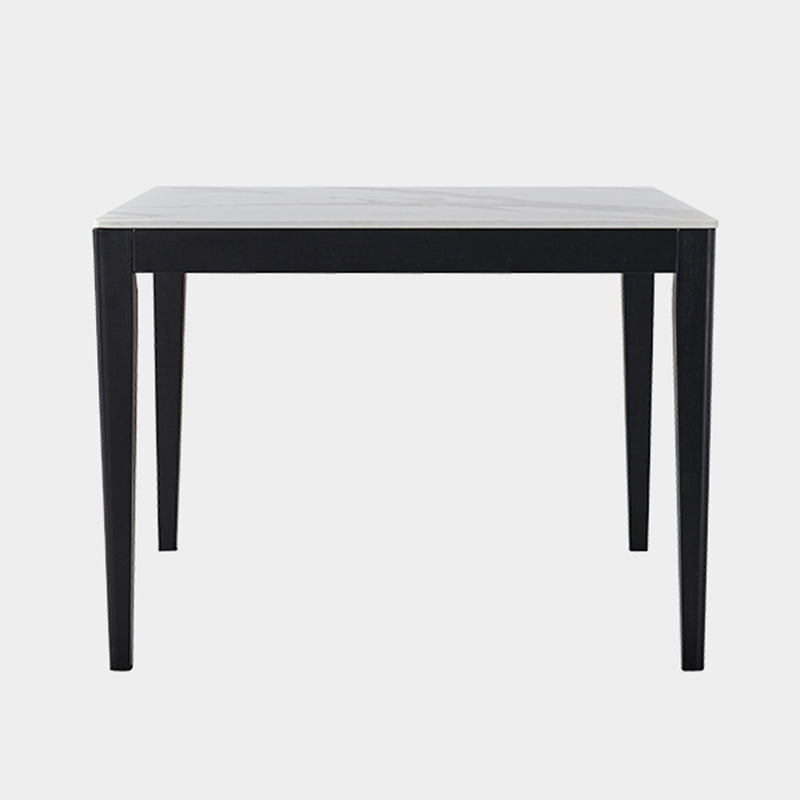 Industrial Standard Sintered Stone Dining Table White Square Shape Dining Table for Kitchen Clearhalo ' dining_table' 'Dining Tables & Seating' 'Dining Tables' 'furn' 'furn_dining_table' 'Furniture' 'furniture_dining_table' 'Kitchen & Dining Furniture' 'kitchen&dining_furn' 'kitchen' 'kitchen_dining_table' 3980155