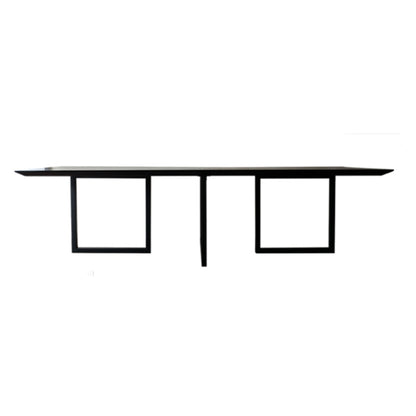 Metal Industrial Rectangle Dining Table Pine Solid Wood Table for Dining Room Black Without Chairs Clearhalo ' dining_table' 'Dining Tables & Seating' 'Dining Tables' 'furn' 'furn_dining_table' 'Furniture' 'furniture_dining_table' 'Kitchen & Dining Furniture' 'kitchen&dining_furn' 'kitchen' 'kitchen_dining_table' 3980162