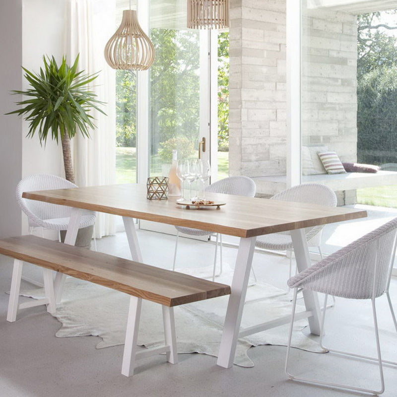 Metal Industrial Rectangle Dining Table Solid Wood Top Table for Kitchen Clearhalo ' dining_table' 'Dining Tables & Seating' 'Dining Tables' 'furn' 'furn_dining_table' 'Furniture' 'furniture_dining_table' 'Kitchen & Dining Furniture' 'kitchen&dining_furn' 'kitchen' 'kitchen_dining_table' 3980180