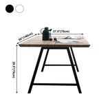 Metal Industrial Rectangle Dining Table Solid Wood Top Table for Kitchen Clearhalo ' dining_table' 'Dining Tables & Seating' 'Dining Tables' 'furn' 'furn_dining_table' 'Furniture' 'furniture_dining_table' 'Kitchen & Dining Furniture' 'kitchen&dining_furn' 'kitchen' 'kitchen_dining_table' 3980186