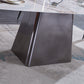 Metal Traditional Luxury Rectangle Table Sintered Stone Indoor Table with Pedestal Clearhalo ' dining_table' 'Dining Tables & Seating' 'Dining Tables' 'furn' 'furn_dining_table' 'Furniture' 'furniture_dining_table' 'Kitchen & Dining Furniture' 'kitchen&dining_furn' 'kitchen' 'kitchen_dining_table' 3980232