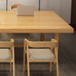 Rectangle Casual Dining Table Wood Color Trestle Base Table with Pinewood Solid Wood Clearhalo ' dining_table' 'Dining Tables & Seating' 'Dining Tables' 'furn' 'furn_dining_table' 'Furniture' 'furniture_dining_table' 'Kitchen & Dining Furniture' 'kitchen&dining_furn' 'kitchen' 'kitchen_dining_table' 3980310