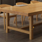 Rectangle Casual Dining Table Wood Color Trestle Base Table with Pinewood Solid Wood Clearhalo ' dining_table' 'Dining Tables & Seating' 'Dining Tables' 'furn' 'furn_dining_table' 'Furniture' 'furniture_dining_table' 'Kitchen & Dining Furniture' 'kitchen&dining_furn' 'kitchen' 'kitchen_dining_table' 3980312