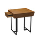 Industrial Style Dining Site Table Solid Wood Dining Room Furniture for Home 23.6"L x 31.5"W x 29.5"H Without Chairs Clearhalo ' dining_table' 'Dining Tables & Seating' 'Dining Tables' 'furn' 'furn_dining_table' 'Furniture' 'furniture_dining_table' 'Kitchen & Dining Furniture' 'kitchen&dining_furn' 'kitchen' 'kitchen_dining_table' 3980341