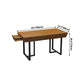 Industrial Style Dining Site Table Solid Wood Dining Room Furniture for Home Clearhalo ' dining_table' 'Dining Tables & Seating' 'Dining Tables' 'furn' 'furn_dining_table' 'Furniture' 'furniture_dining_table' 'Kitchen & Dining Furniture' 'kitchen&dining_furn' 'kitchen' 'kitchen_dining_table' 3980348