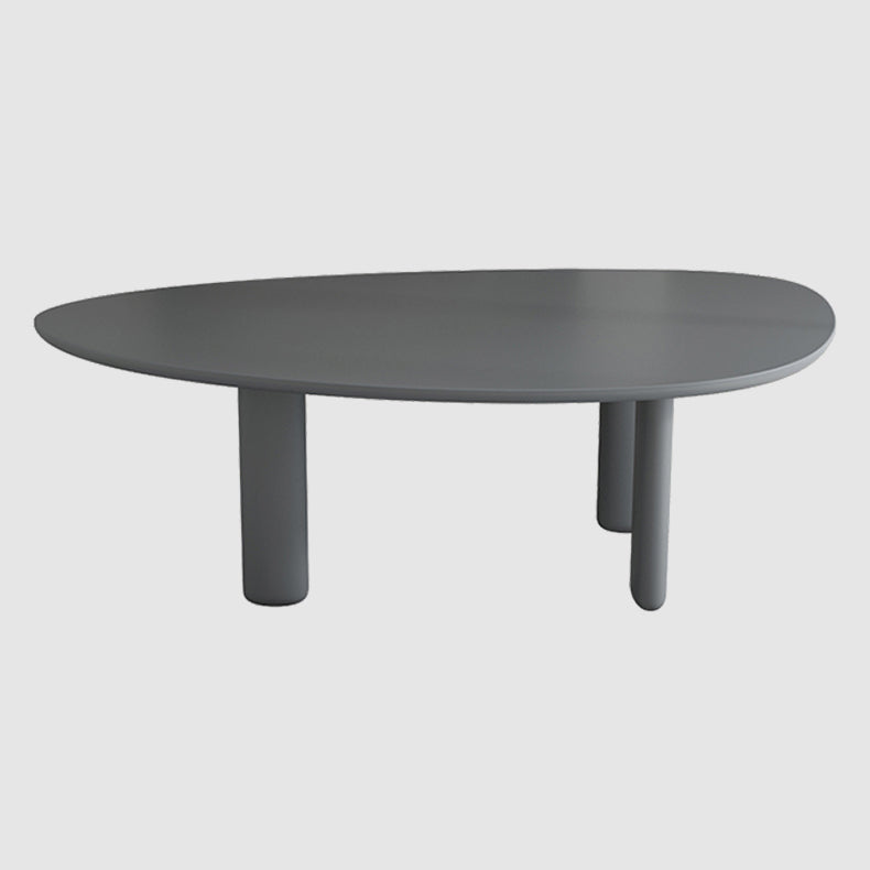 Oval Solid Wood Dining Table in Grey/Black Modern Table with 4 Legs for Restaurant Grey Without Chairs Clearhalo ' dining_table' 'Dining Tables & Seating' 'Dining Tables' 'furn' 'furn_dining_table' 'Furniture' 'furniture_dining_table' 'Kitchen & Dining Furniture' 'kitchen&dining_furn' 'kitchen' 'kitchen_dining_table' 3980391