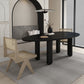 Oval Solid Wood Dining Table in Grey/Black Modern Table with 4 Legs for Restaurant Clearhalo ' dining_table' 'Dining Tables & Seating' 'Dining Tables' 'furn' 'furn_dining_table' 'Furniture' 'furniture_dining_table' 'Kitchen & Dining Furniture' 'kitchen&dining_furn' 'kitchen' 'kitchen_dining_table' 3980401