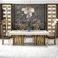 Traditional Luxury Marble Dining Table Rectangle Table with Metal Double Pedestal in Gold Clearhalo ' dining_table' 'Dining Tables & Seating' 'Dining Tables' 'furn' 'furn_dining_table' 'Furniture' 'furniture_dining_table' 'Kitchen & Dining Furniture' 'kitchen&dining_furn' 'kitchen' 'kitchen_dining_table' 3980440
