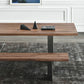 Metal Industrial Rectangular Dining Table Wood Top Table for Kitchen and Dining Room Clearhalo ' dining_table' 'Dining Tables & Seating' 'Dining Tables' 'furn' 'furn_dining_table' 'Furniture' 'furniture_dining_table' 'Kitchen & Dining Furniture' 'kitchen&dining_furn' 'kitchen' 'kitchen_dining_table' 3980452