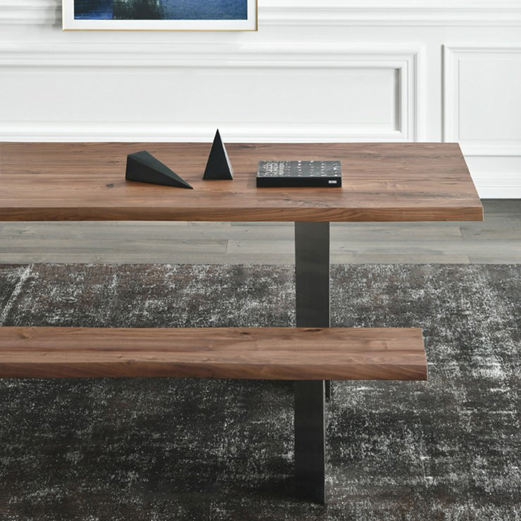 Metal Industrial Rectangular Dining Table Wood Top Table for Kitchen and Dining Room Clearhalo ' dining_table' 'Dining Tables & Seating' 'Dining Tables' 'furn' 'furn_dining_table' 'Furniture' 'furniture_dining_table' 'Kitchen & Dining Furniture' 'kitchen&dining_furn' 'kitchen' 'kitchen_dining_table' 3980452