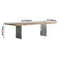 Metal Industrial Rectangular Dining Table Wood Top Table for Kitchen and Dining Room Clearhalo ' dining_table' 'Dining Tables & Seating' 'Dining Tables' 'furn' 'furn_dining_table' 'Furniture' 'furniture_dining_table' 'Kitchen & Dining Furniture' 'kitchen&dining_furn' 'kitchen' 'kitchen_dining_table' 3980461
