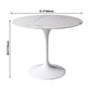 Simplicity Round Dining Table Sintered Stone Table with White Tulip Base for Dining Room Clearhalo ' dining_table' 'Dining Tables & Seating' 'Dining Tables' 'furn' 'furn_dining_table' 'Furniture' 'furniture_dining_table' 'Kitchen & Dining Furniture' 'kitchen&dining_furn' 'kitchen' 'kitchen_dining_table' 3980472