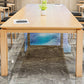 Rectangle Wood Color Dining Table Solid Wood Table Minimalist with 4 Legs Clearhalo ' dining_table' 'Dining Tables & Seating' 'Dining Tables' 'furn' 'furn_dining_table' 'Furniture' 'furniture_dining_table' 'Kitchen & Dining Furniture' 'kitchen&dining_furn' 'kitchen' 'kitchen_dining_table' 3980554