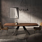 Metal Industrial Rectangle Table Solid Wood Top Table for Kitchen and Dining Room Clearhalo ' dining_table' 'Dining Tables & Seating' 'Dining Tables' 'furn' 'furn_dining_table' 'Furniture' 'furniture_dining_table' 'Kitchen & Dining Furniture' 'kitchen&dining_furn' 'kitchen' 'kitchen_dining_table' 3980568