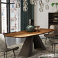 Metal Industrial Rectangle Table Solid Wood Top Table for Kitchen and Dining Room Clearhalo ' dining_table' 'Dining Tables & Seating' 'Dining Tables' 'furn' 'furn_dining_table' 'Furniture' 'furniture_dining_table' 'Kitchen & Dining Furniture' 'kitchen&dining_furn' 'kitchen' 'kitchen_dining_table' 3980569