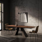 Metal Industrial Rectangle Table Solid Wood Top Table for Kitchen and Dining Room Clearhalo ' dining_table' 'Dining Tables & Seating' 'Dining Tables' 'furn' 'furn_dining_table' 'Furniture' 'furniture_dining_table' 'Kitchen & Dining Furniture' 'kitchen&dining_furn' 'kitchen' 'kitchen_dining_table' 3980575