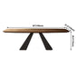 Metal Industrial Rectangle Table Solid Wood Top Table for Kitchen and Dining Room Clearhalo ' dining_table' 'Dining Tables & Seating' 'Dining Tables' 'furn' 'furn_dining_table' 'Furniture' 'furniture_dining_table' 'Kitchen & Dining Furniture' 'kitchen&dining_furn' 'kitchen' 'kitchen_dining_table' 3980577