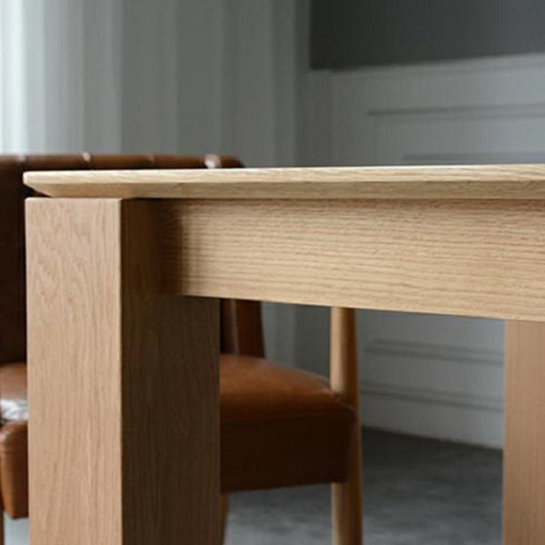 Solid Wood Contemporary Rectangular Table Wood Top Dining Table with 4 Legs Clearhalo ' dining_table' 'Dining Tables & Seating' 'Dining Tables' 'furn' 'furn_dining_table' 'Furniture' 'furniture_dining_table' 'Kitchen & Dining Furniture' 'kitchen&dining_furn' 'kitchen' 'kitchen_dining_table' 3980599