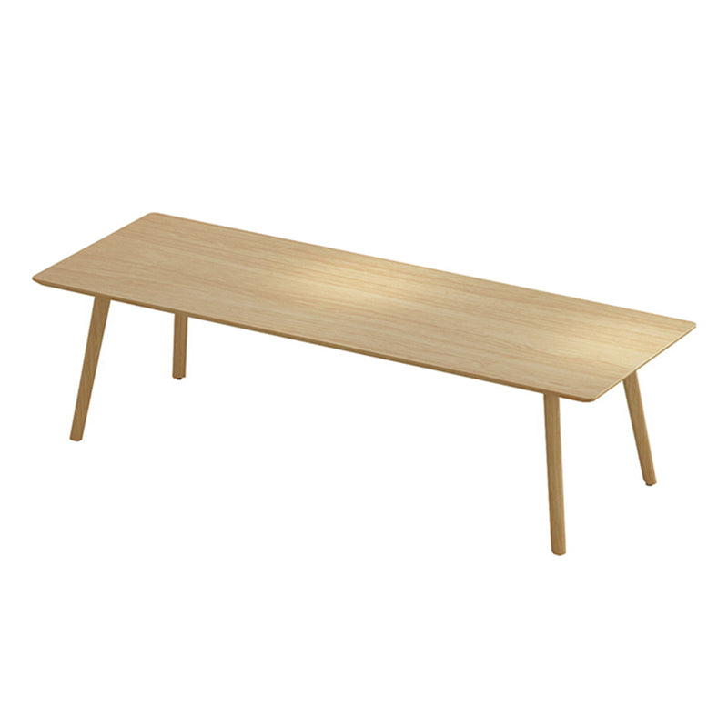 Solid Wood Contemporary Rectangular Dining Table Wood Top Table with 4 Legs Without Chairs Clearhalo ' dining_table' 'Dining Tables & Seating' 'Dining Tables' 'furn' 'furn_dining_table' 'Furniture' 'furniture_dining_table' 'Kitchen & Dining Furniture' 'kitchen&dining_furn' 'kitchen' 'kitchen_dining_table' 3980614