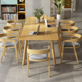 Solid Wood Contemporary Rectangular Dining Table Wood Top Table with 4 Legs Clearhalo ' dining_table' 'Dining Tables & Seating' 'Dining Tables' 'furn' 'furn_dining_table' 'Furniture' 'furniture_dining_table' 'Kitchen & Dining Furniture' 'kitchen&dining_furn' 'kitchen' 'kitchen_dining_table' 3980615