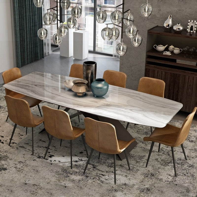 Metal Traditional Luxury Rectangular Table Sintered Stone Table for Dining Room and Kitchen White Without Chairs Clearhalo ' dining_table' 'Dining Tables & Seating' 'Dining Tables' 'furn' 'furn_dining_table' 'Furniture' 'furniture_dining_table' 'Kitchen & Dining Furniture' 'kitchen&dining_furn' 'kitchen' 'kitchen_dining_table' 3980646